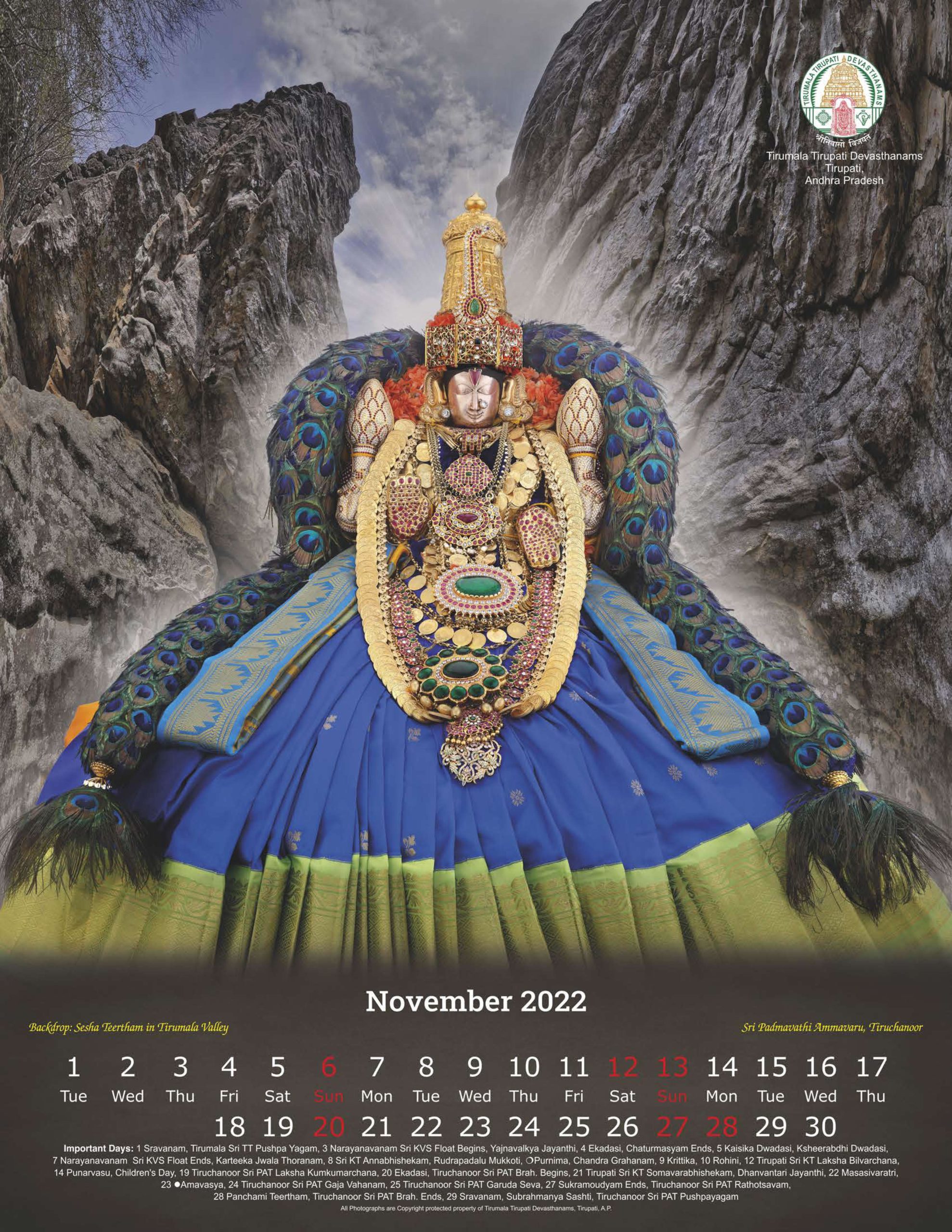 TTD Calendar 2022 PDF Download Online