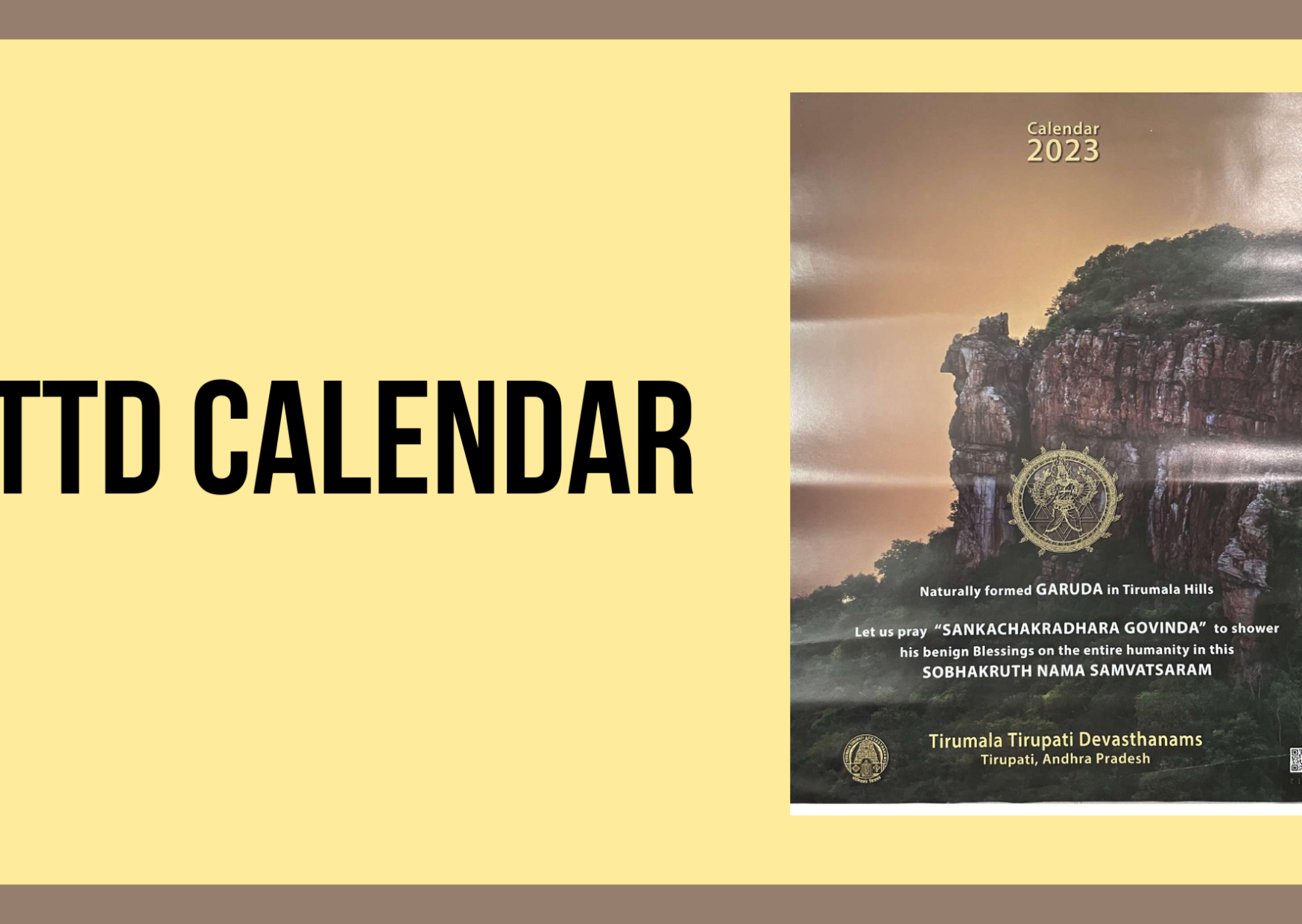 TTD Calendar 2023 PDF Download Online at tirupatibalaji.ap.gov.in