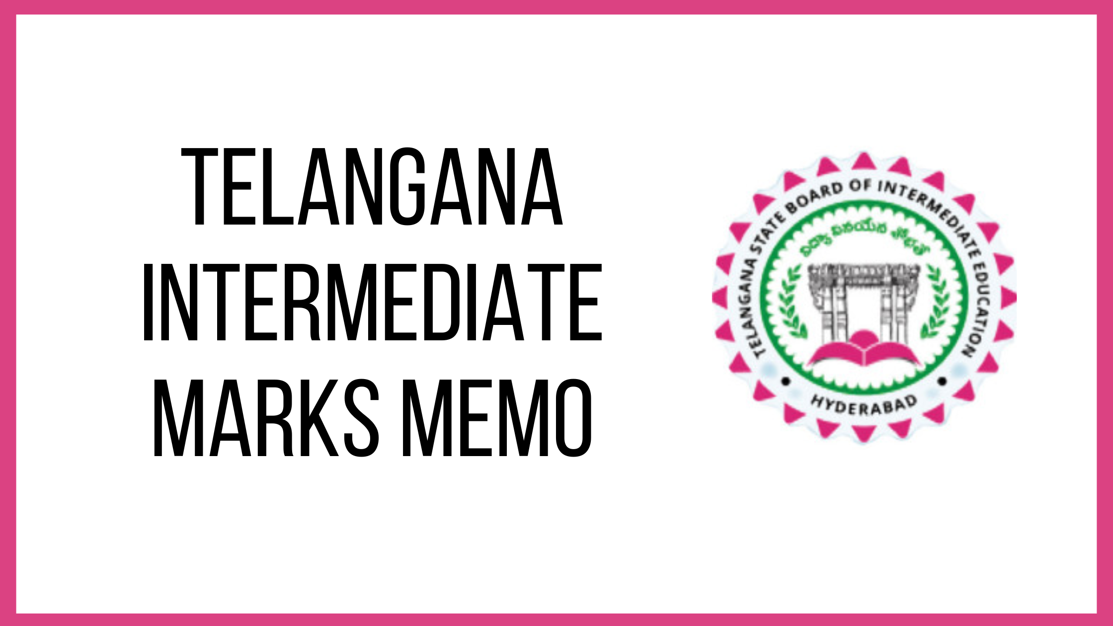 TS Inter Marks Memo 2022 Download 1st 2nd Year Short Mark List