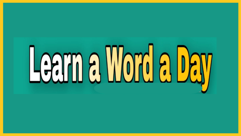 Learn A Word A Day Programme